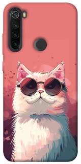 Чохол на Xiaomi Redmi Note 8T Сat with glasses фото 1 з 1