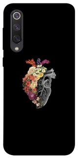 Чехол на Xiaomi Mi 9 SE Heart with flowers фото 1 из 1