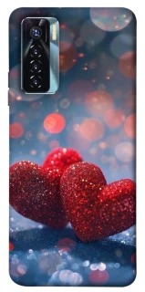 Чохол на TECNO Camon 17 Pro Red hearts фото 1 з 1