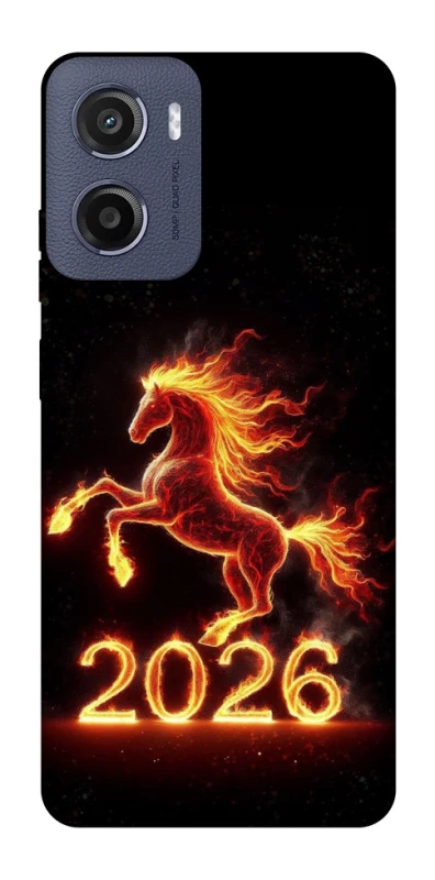 Чохол на Motorola Moto G05 Red Fire Horse ver.1 фото 1 з 1