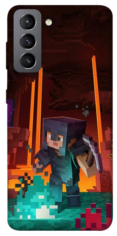 Чехол на Samsung Galaxy S21 FE Minecraft game adventure фото 1 из 1