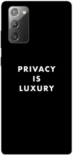 Чехол на Samsung Galaxy Note 20 Privacy is luxury фото 1 из 1