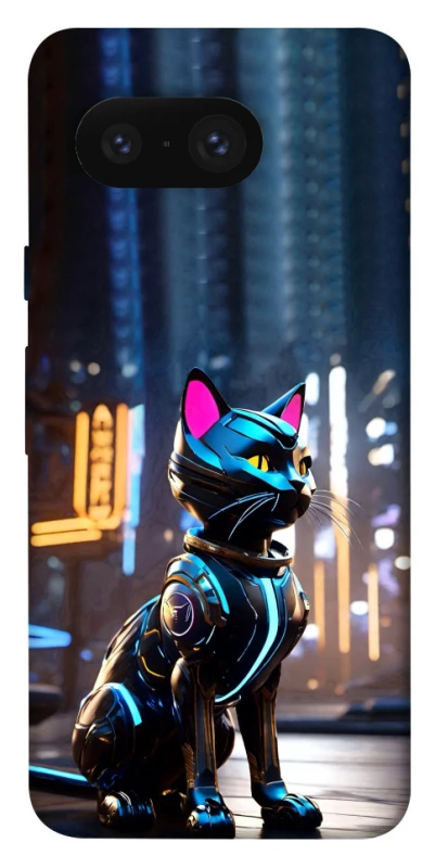 Чехол на Google Pixel 8 Cyber cat фото 1 из 1