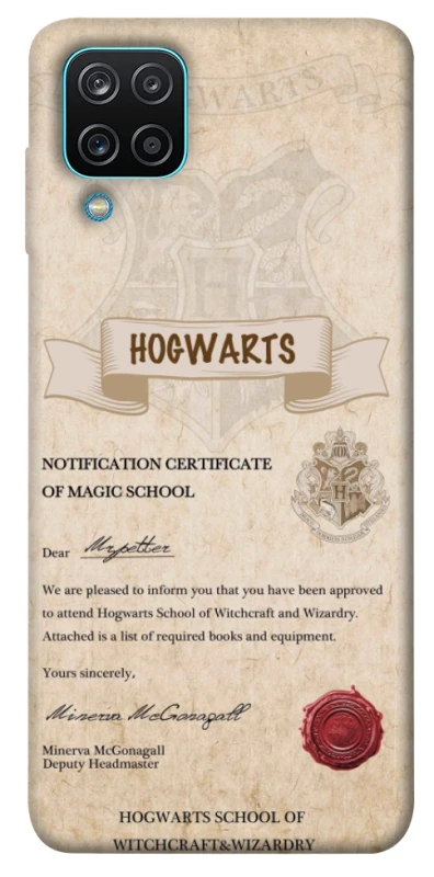Чехол на Samsung Galaxy M12 The Hogwarts acceptance letter фото 1 из 1