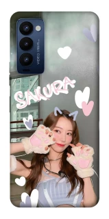 Чохол на TECNO Camon 18 Pro Sakura - LE SSERAFIM фото 1 з 1