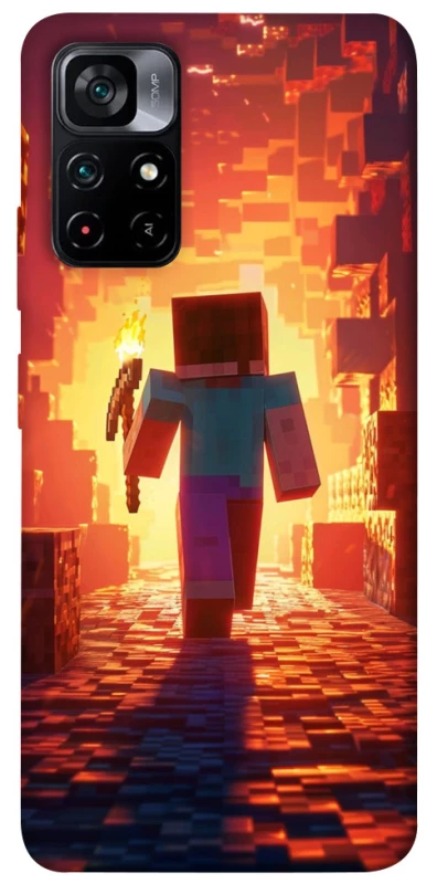 Чохол на Xiaomi Poco M4 Pro 5G Minecraft adventure фото 1 з 1