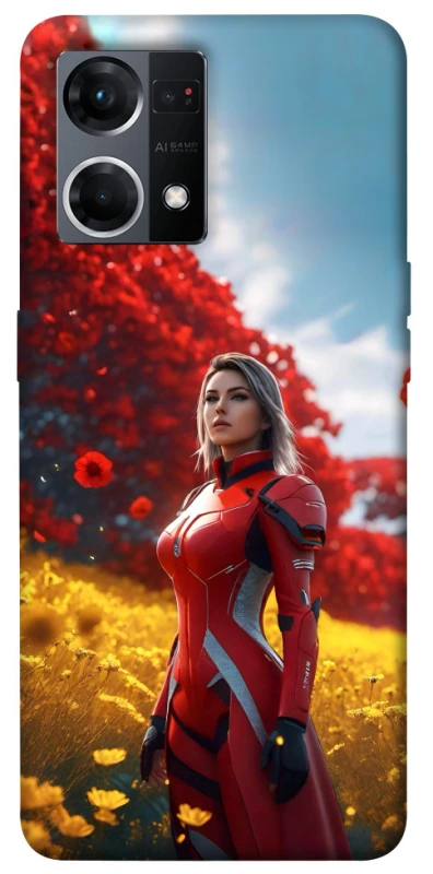 Чохол на Oppo Reno 7 4G Cyber space girl ver.5 фото 1 з 1
