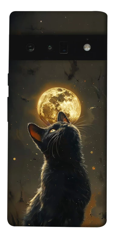 Чохол на Google Pixel 6 Pro Кіт під місяцем v2 фото 1 з 1