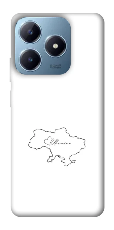 Чехол на Realme C63 Ukraine map фото 1 из 1