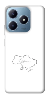 Чохол на Realme C63 Ukraine map фото 1 з 1