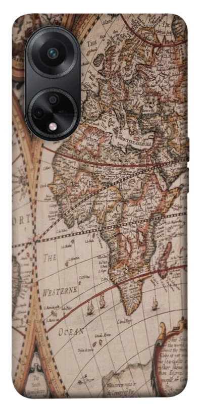 Чехол на Oppo A98 Карта путешествий фото 1 из 1