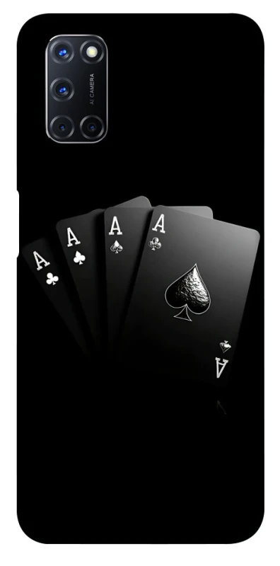 Чохол на Oppo A52 / A72 / A92 Black Cards фото 1 з 1