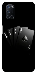 Чохол на Oppo A52 / A72 / A92 Black Cards фото 1 з 1