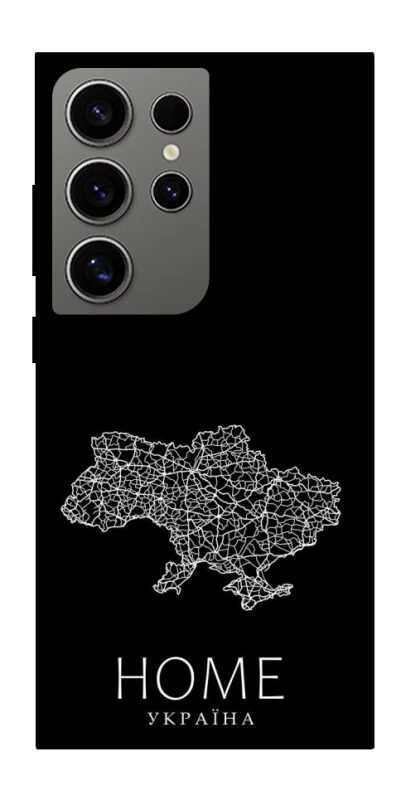 Чохол на Samsung Galaxy S24 Ultra Ukraine black map фото 1 з 1