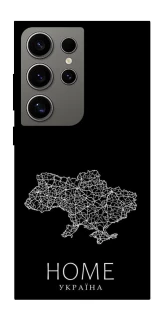 Чохол на Samsung Galaxy S24 Ultra Ukraine black map фото 1 з 1