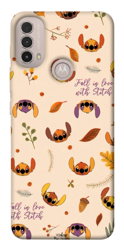 Чохол на Motorola Moto E40 Fall in love with Stitch фото 1 з 1