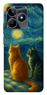 Чохол на Realme C53 Cats under the stars фото 1 з 1