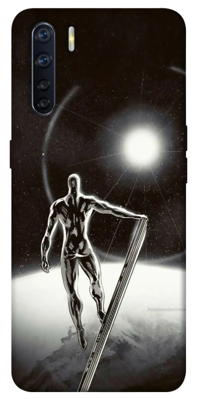 Чехол на Oppo A91 Серебряный сёрфер фото 1 из 1