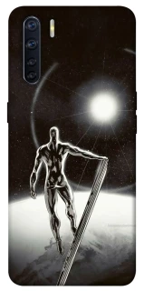 Чехол на Oppo A91 Серебряный сёрфер фото 1 из 1