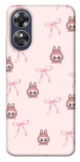 Чохол на Oppo A17 Pink bows and Labubus фото 1 з 1