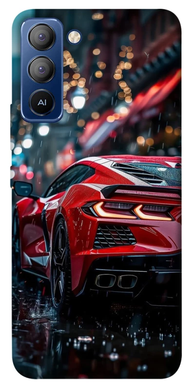 Чехол на TECNO Pop 5 LTE Red sports car фото 1 из 1