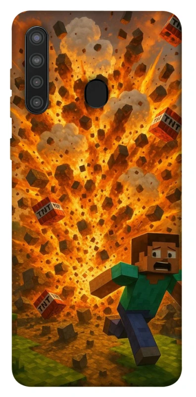 Чохол на Samsung Galaxy A21 Minecraft v7 фото 1 з 1