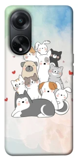 Чохол на Oppo A98 Funny Pets ver.2 фото 1 з 1