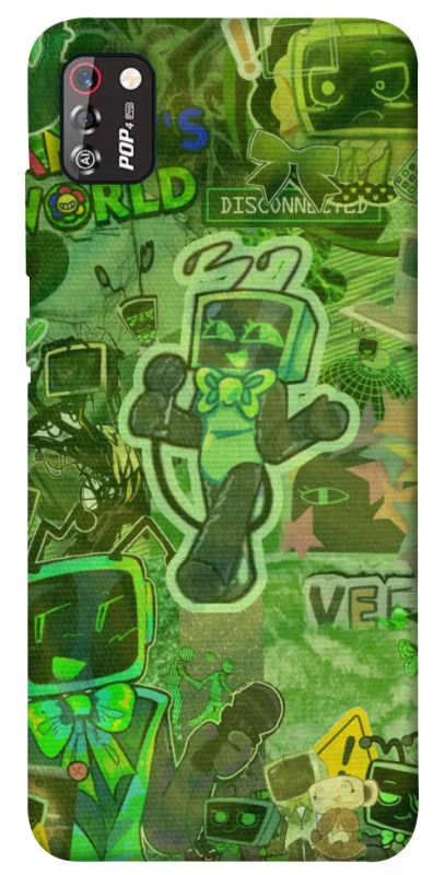 Чехол на TECNO POP 4 Pro Dandysworld tv green theme фото 1 из 1