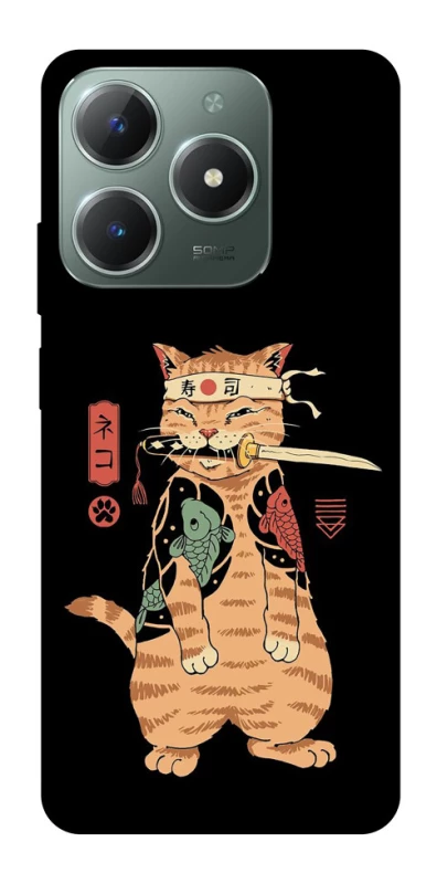 Чохол на Realme C61 Кіт-самурай фото 1 з 1