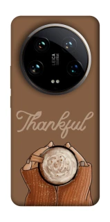Чохол на Xiaomi 14 Ultra Thankful coffee фото 1 з 1