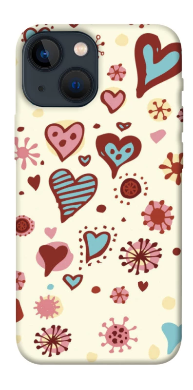 Чехол на Apple iPhone 13 mini (5.4") Pretty hearts фото 1 из 1