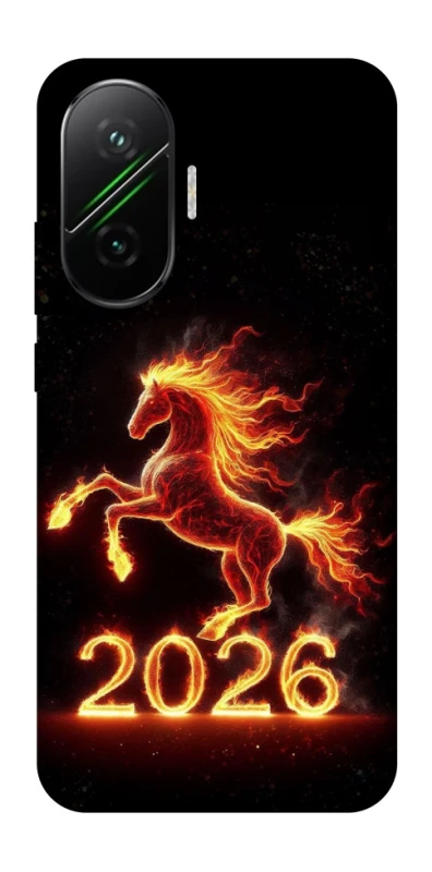 Чехол на Xiaomi Poco F7 Red Fire Horse ver.1 фото 1 из 1