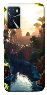 Чехол на Oppo A16s / A16 Minecraft sunset фото 1 из 1