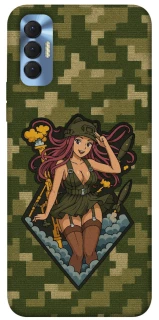 Чохол на TECNO Spark 8P Military Waifu фото 1 з 1