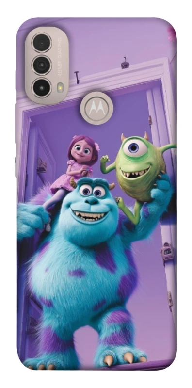 Чехол на Motorola Moto E40 Monsters friends фото 1 из 1