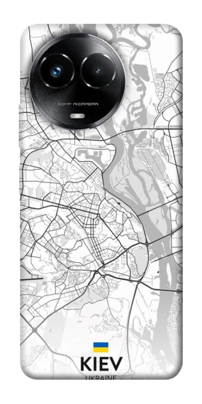 Чехол на Realme C67 4G Kiev white map фото 1 из 1