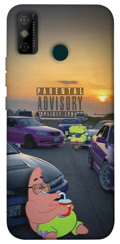 Чохол на TECNO Spark 6 Go Патрік на перегонах фото 1 з 1