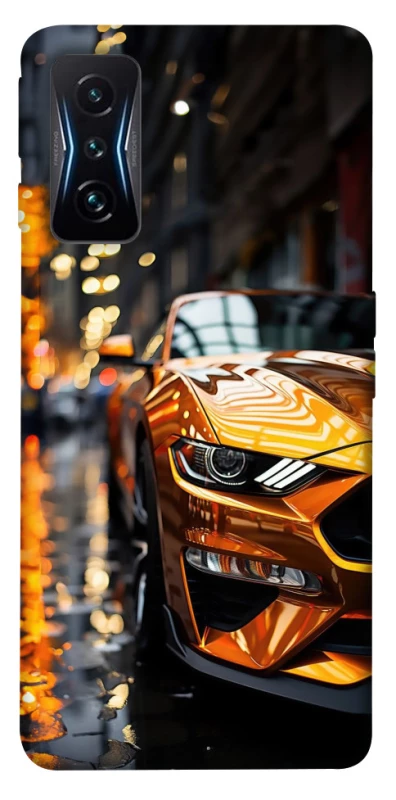 Чохол на Xiaomi Poco F4 GT Golden sports car фото 1 з 1