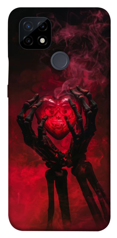 Чохол на Realme C21 Heart in the hands of a skeleton фото 1 з 1