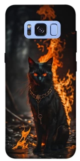 Чехол на Samsung G950 Galaxy S8 Огненный кот фото 1 из 1