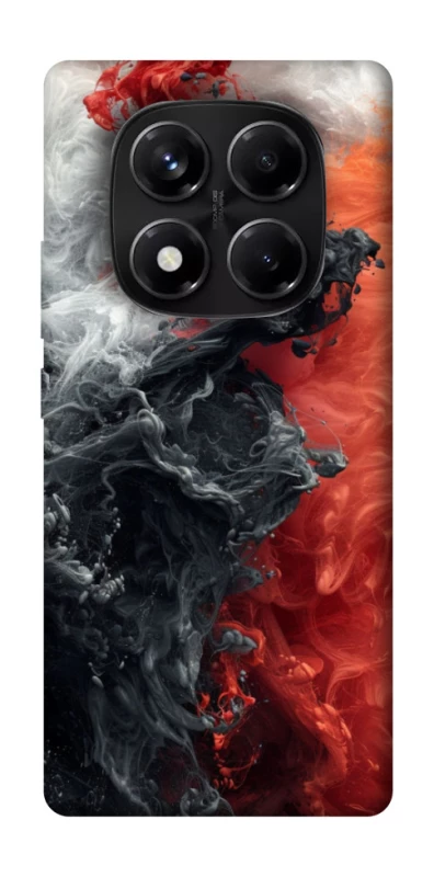 Чохол на Xiaomi Redmi Note 14 Pro 5G Black and Red фото 1 з 1