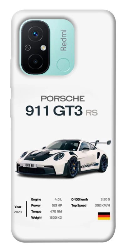 Чехол на Xiaomi Redmi 12C / Poco C55 Porsche 911 GT3 фото 1 из 1