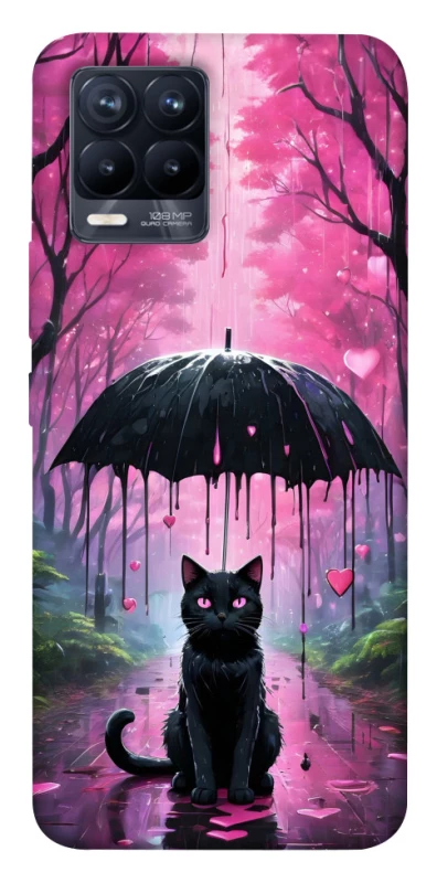 Чехол на Realme 8 Black cat фото 1 из 1