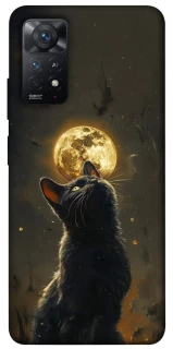 Чохол на Xiaomi Redmi Note 11 Pro 4G/5G Кіт під місяцем v2 фото 1 з 1