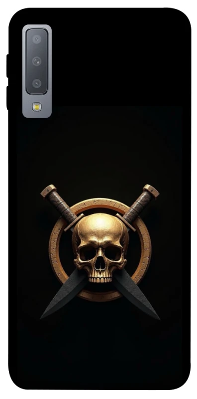 Чохол на Samsung A750 Galaxy A7 (2018) Golden Skull фото 1 з 1