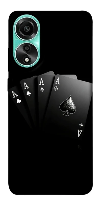 Чохол на Oppo A78 4G Black Cards фото 1 з 1