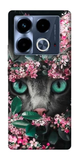 Чохол на Infinix Note 40 4G Кіт в квітах фото 1 з 1