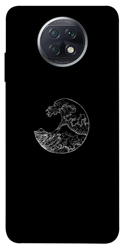 Чехол на Xiaomi Redmi Note 9 5G / Note 9T Black tsunami фото 1 из 1