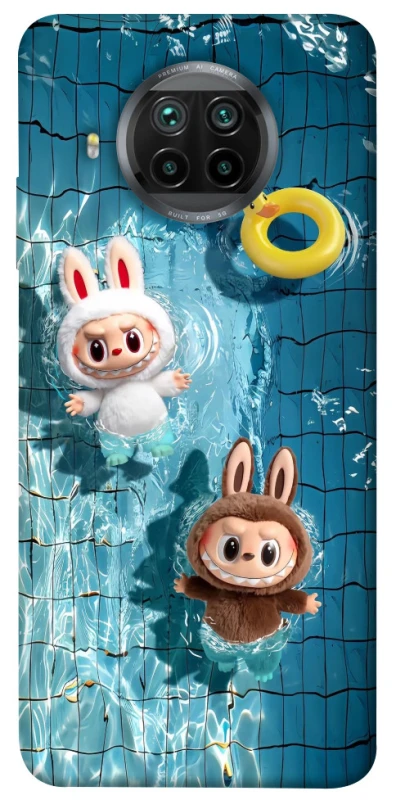 Чохол на Xiaomi Mi 10T Lite / Redmi Note 9 Pro 5G Labubu in the pool фото 1 з 1