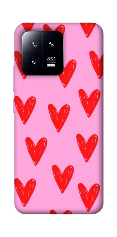 Чохол на Xiaomi 13 Red hearts 2 фото 1 з 1